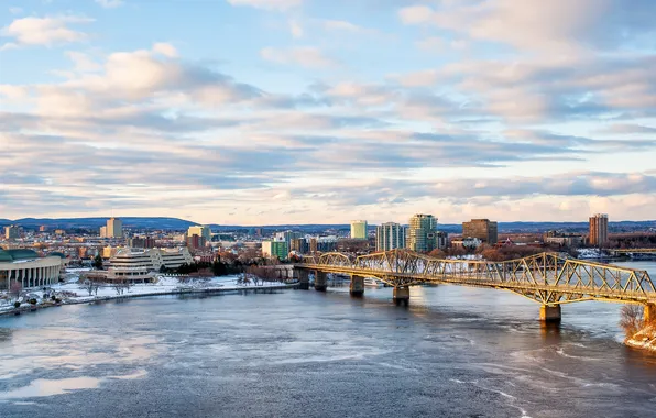 Картинка river, panorama, season, museum, ontario, ottawa, parliament, quebec