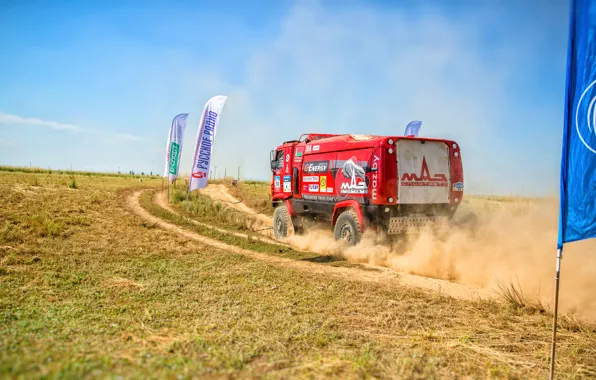 Красный, Пыль, Спорт, Грузовик, Гонка, Rally, Ралли, Бездорожье