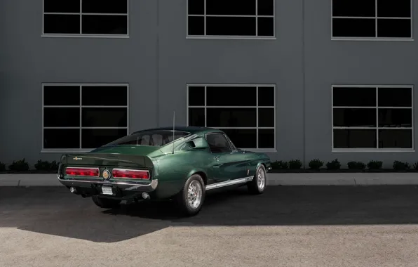 Ford Mustang, Green, 1967, Muscle car, Shelby GT350