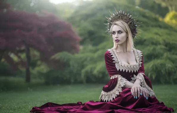 Картинка девушка, природа, фон