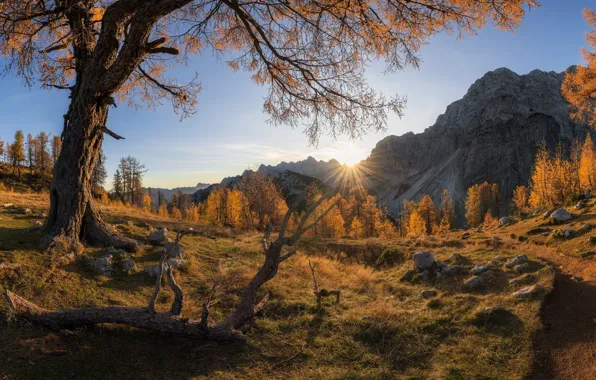 Autumn, Slemenova spica plateau, Julian Alps mountains