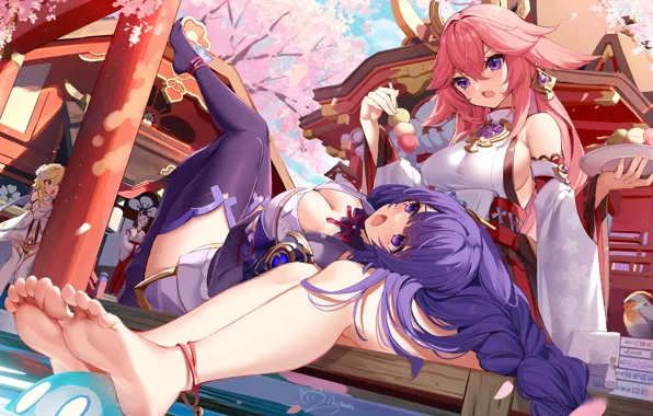 Raiden shogun, gadis kawaii, dampak genshin, yae miko genshin impact