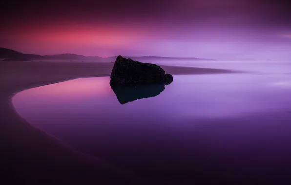 Море, пейзаж, закат