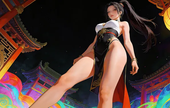 Картинка girl, look, asian, ai art