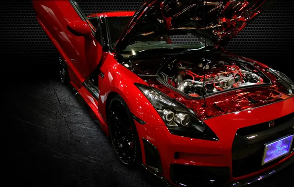 Двигатель, тюнинг, ниссан, Nissan GT-R, Spec-V