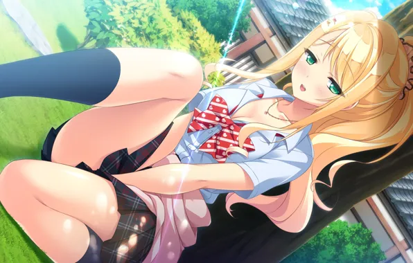 Картинка взгляд, девушка, аниме, LoveKami