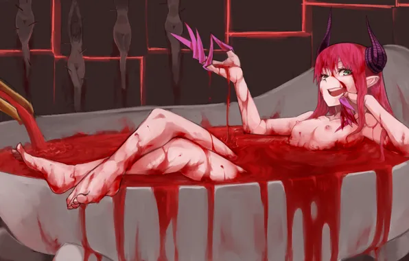 Girl, Lancer, Anime, Game, Type-Moon, Blood, Fate/Grand Order, Fate/Extra CCC