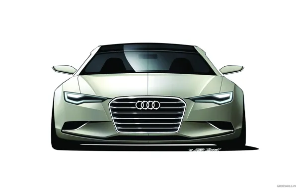 Car, машина, Audi, sketch