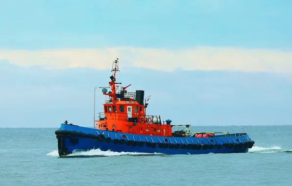 Море, буксир, гладиатор