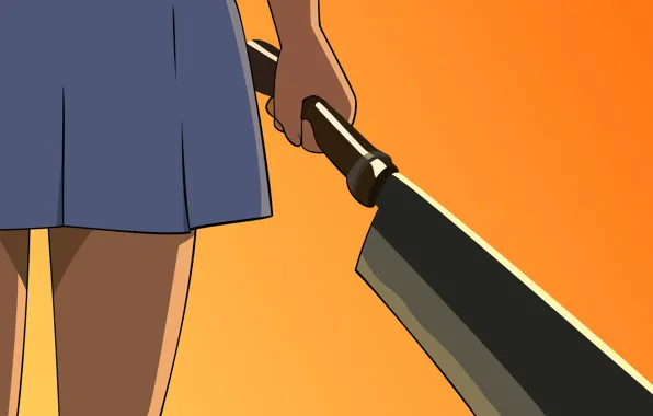 Лезвие, нож, когда плачут цикады, тесак, Rena Ryuugu, Higurashi no Nako koro ni
