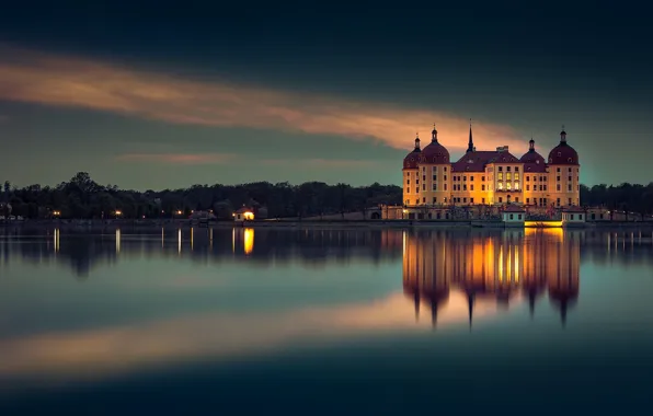 Вечер, Германия, Germany, Moritzburg