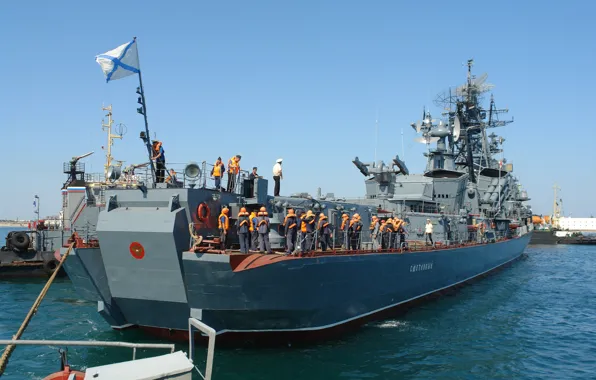 Корабль, ВМФ, швартовка, Черное море, Сметливый, сторожевой