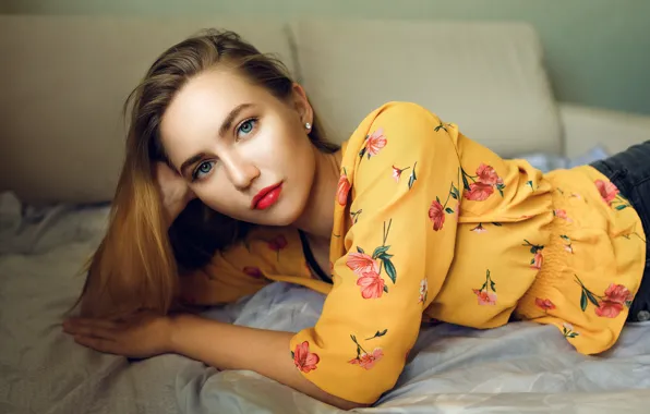 Картинка взгляд, девушка, волосы, Ulya, Nikolay Bobrovsky