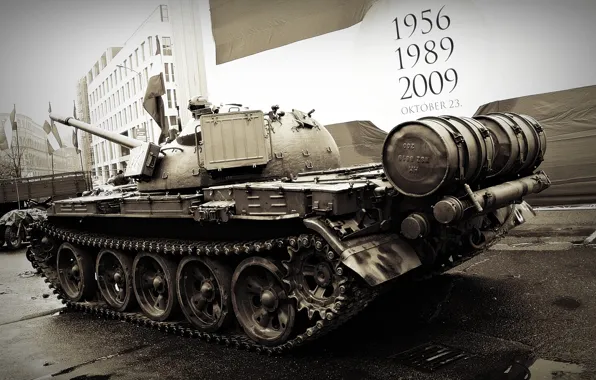 Танк, СССР, бронетехника, Т-54, военная техника