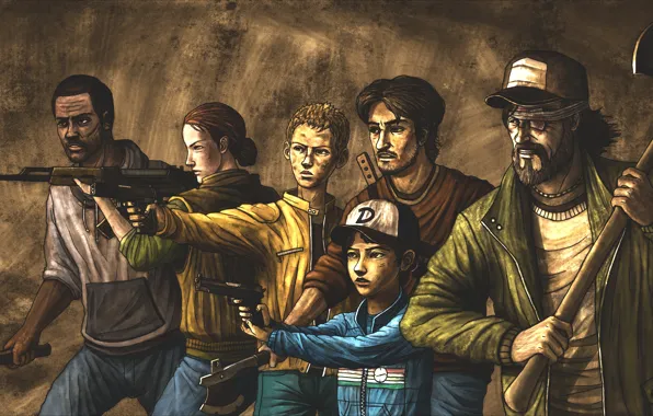 Игра, Кенни, Арт, Art, The Walking Dead, Ходячие мертвецы, Клементина, Season 2