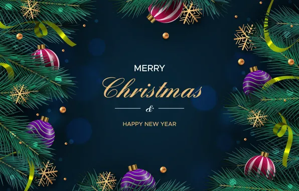 Картинка украшения, фон, Рождество, Новый год, christmas, new year, happy, balls
