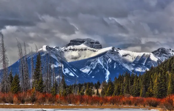 Пейзаж, горы, Alberta, Canada