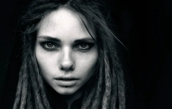 Картинка white, black, look, Felisja Piana