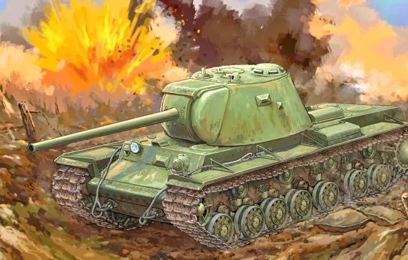 Картинка танк, РККА, тяжёлый, опытный, КВ-3, Объект 223, семейства ''КВ''