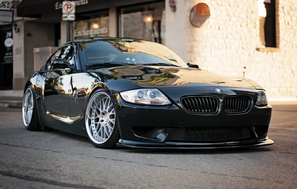 Картинка BMW, black, BBS, stance, Z4M