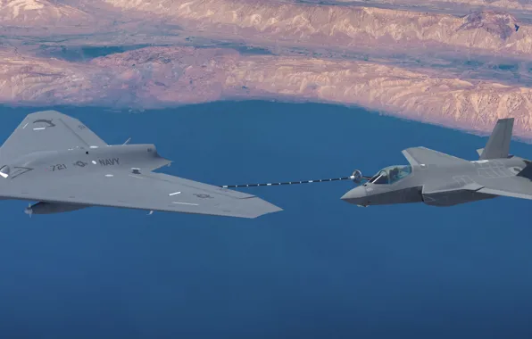 Lightning II, F-35B, MQ-25