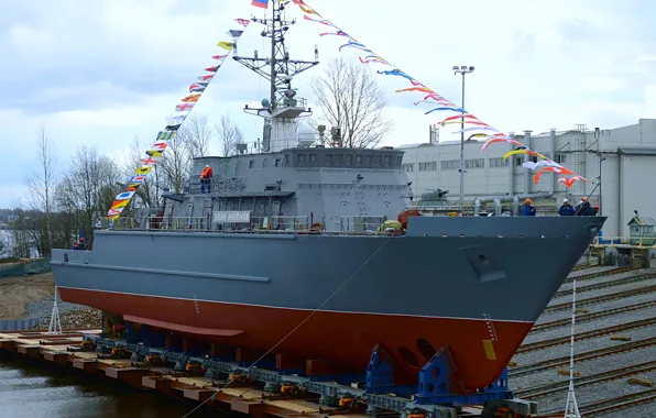 Вмф, тральщик, проект 12700, спуск на воду, иван антонов