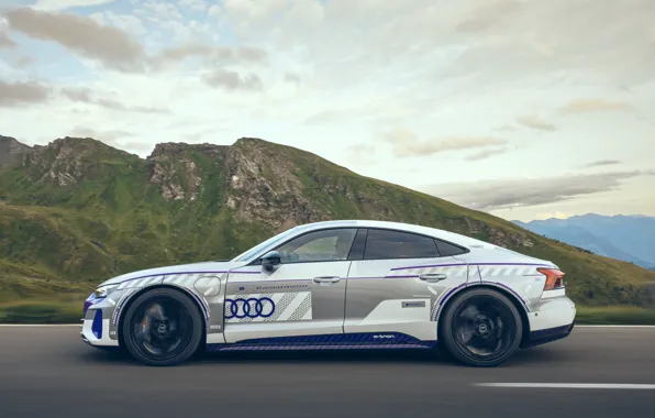 Облака, горы, трасса, Ауди, вид сбоку, Limited Edition, Audi RS, 2023