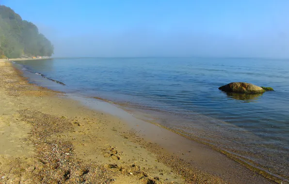 Beach, sea, stone