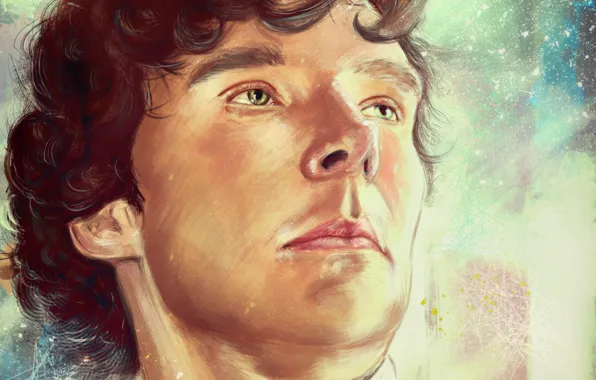 Арт, Шерлок Холмс, Бенедикт Камбербэтч, Benedict Cumberbatch, Sherlock, Sherlock BBC, Sherlock (сериал), by andycwhite