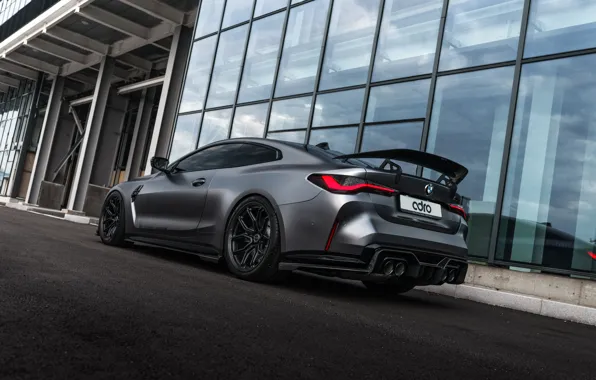 BMW, Grey, Building, Rear, M4 Coupe, BMW M4 Coupe, ADRO