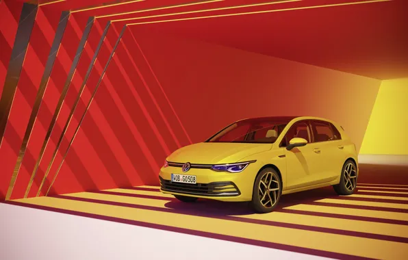 Volkswagen, хэтчбек, Golf, hatchback, R-Line, 2020