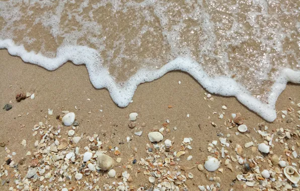 Картинка wave, beach, пляж, sea, песок, море, sand, волны