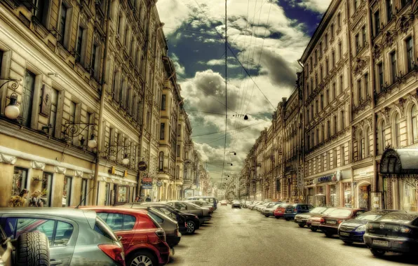 HDR, Улица, Санкт-Петербург, Здания, Россия, Russia, Street, Buildings