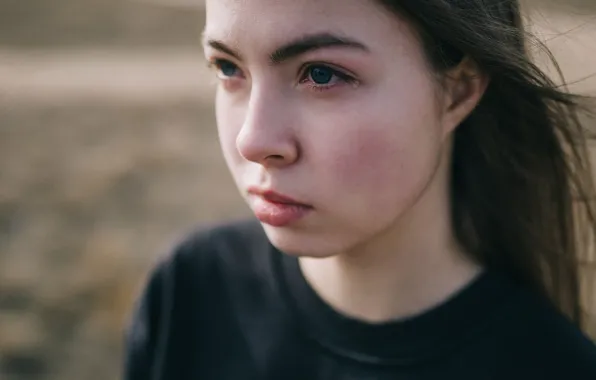 Взгляд, макияж, слеза