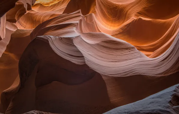 Картинка скалы, текстура, Аризона, США, Каньон Антилопы
