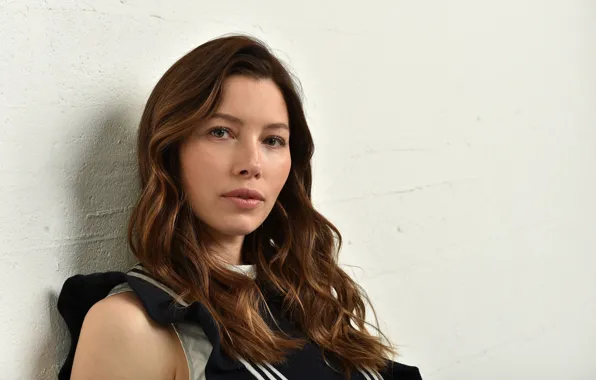 Взгляд, поза, модель, макияж, актриса, Jessica Biel, hair, Джессика Бил