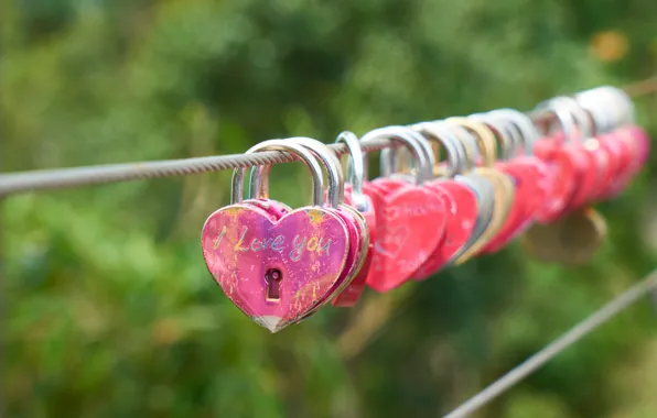 Love, heart, romantic, lock
