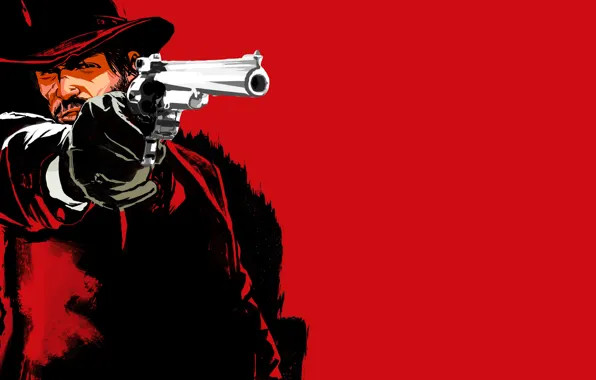 Пистолет, револьвер, стрелок, Red Dead Redemption