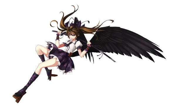 Девушка, ангел, Touhou, Тохо, Тоухоу