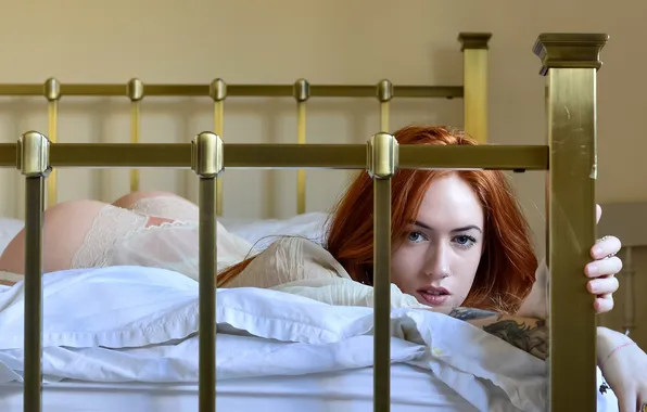 Девушка, поза, фон, Jenny O'Sullivan