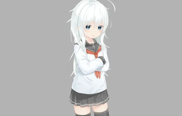 Фон, девочка, Kantai Collection, Флотская Коллекция