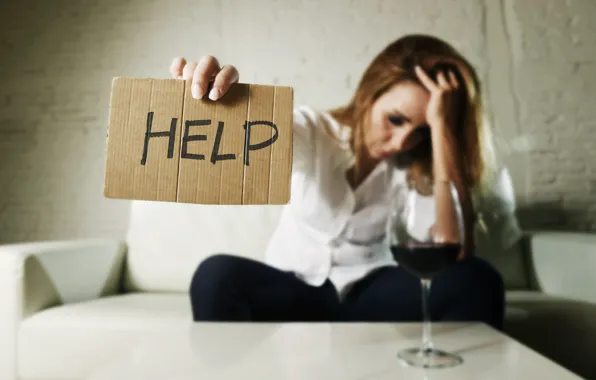 Loneliness, protection, help, cardboard, alcoholism