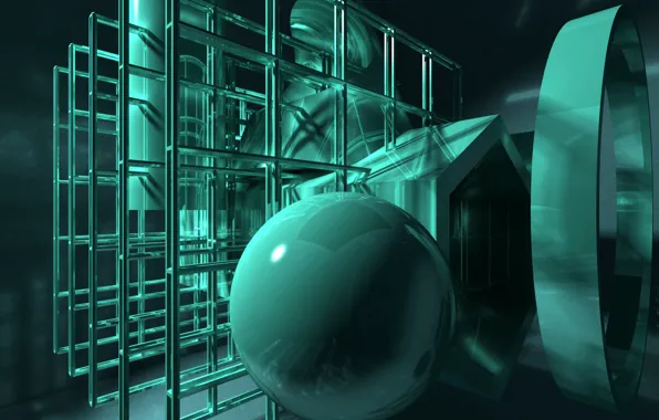Макет, композиция, простые формы, 3DMax, сопряжения