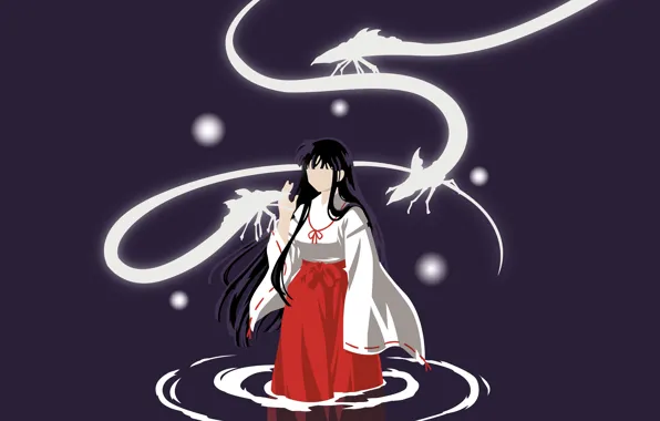 Девушка, сияние, души, Инуяша, InuYasha, Кикио
