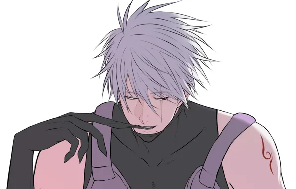 Перчатки, мужчина, Наруто, Naruto, шрам, Какаши Хатаке, Kakashi Hatake, анбу