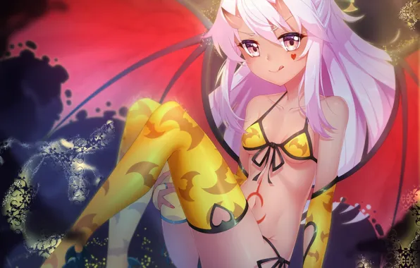 Девушка, демон, хеллоуин, Fate / Stay Night, Судьба Ночь схватки