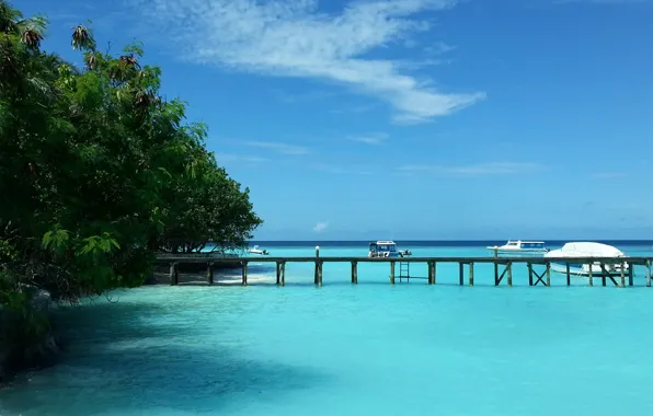 Океан, отдых, остров, Maldives