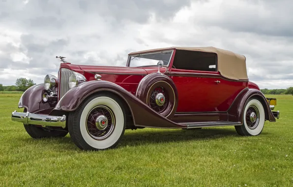 Ретро, классика, Packard, 1934 Packard 1105 Super Eight, 1934 Packard 1105 Convertible Victoria Super 8