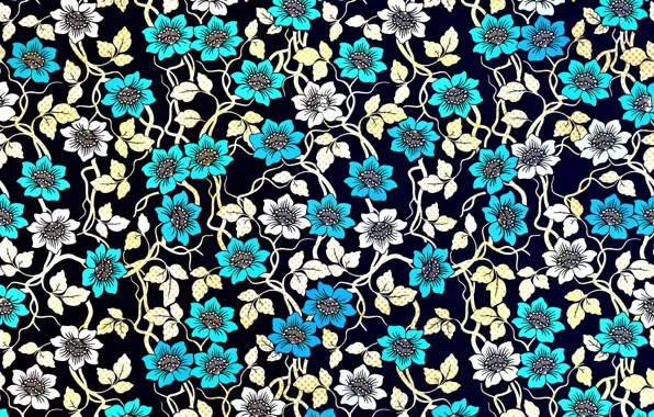 Цветы, фон, flower, texture, art, pattern