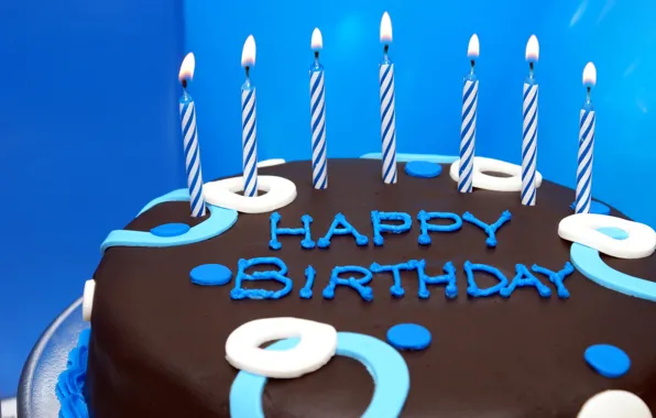 День рождения, свечи, торт, cake, Happy, Birthday